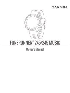 Forerunner 245/245 Music Owners Manual .
